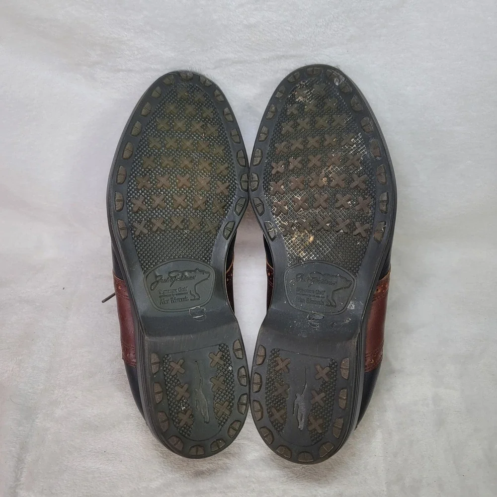 Jack Nicklaus Signature Golf by Allen Edmonds Saddle Shoes Mens 9.5 Heritage
